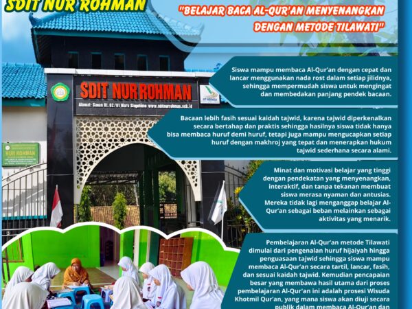 INOVASI SDIT NUR ROHMAN "BENANG MELATI" (Belajar Baca Al-Qur'an Menyenangkan dengan Metode Tilawati)
