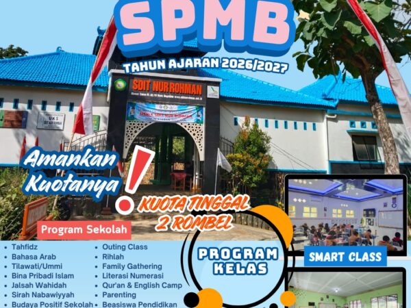 Indent SPMB 2026/2027 SDIT Nur Rohman